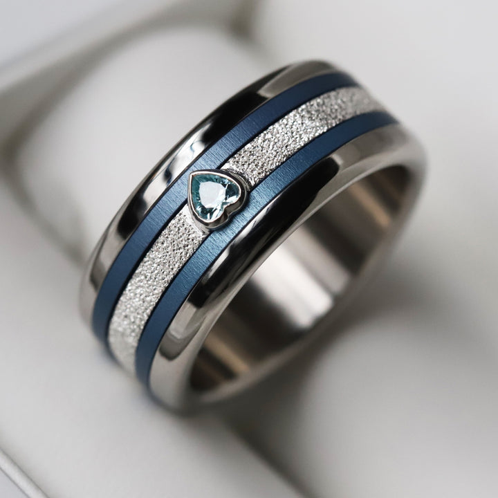 🫐 Set of 2 mini addons in blueberry aluminium, for interchangeable mood ring