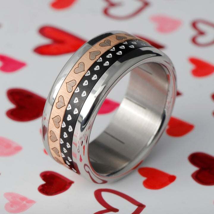 ❤️ Inner ring (medium addon) "serenity" in black aluminium