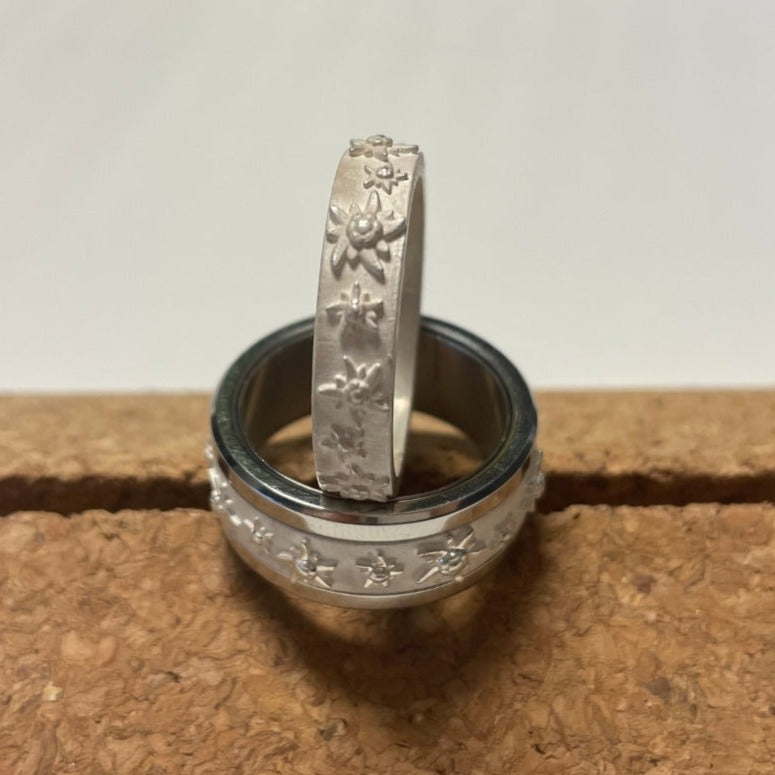 2/3 addon in silver 3D Edelweiss
