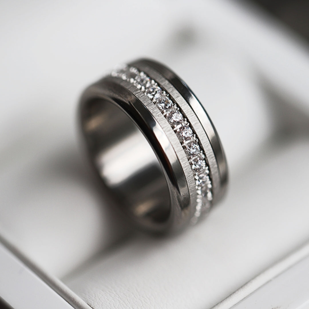 Auswechselbarer mood Ring "Sommererinnerung" aus 925er Silber und Zirkonia Steine [limitierte Auflage von 200 Stück]