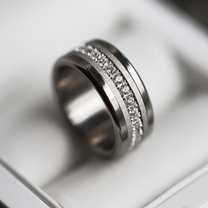 Auswechselbarer mood Ring "Sommererinnerung" aus 925er Silber und Zirkonia Steine [limitierte Auflage von 200 Stück]