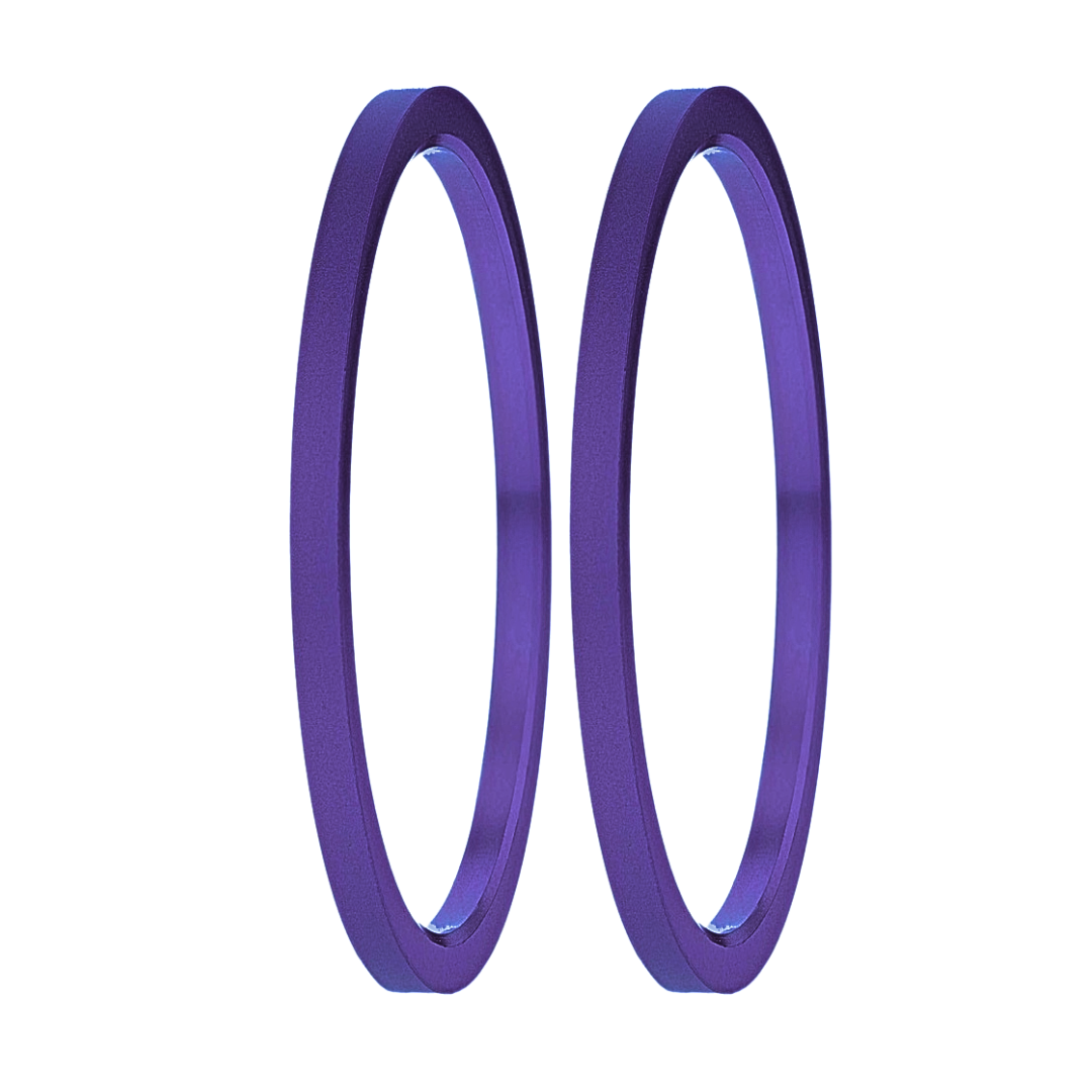 🌌 Set 2 Mini Addons aus violettblauem Aluminium, für den auwechselbaren mood Ring