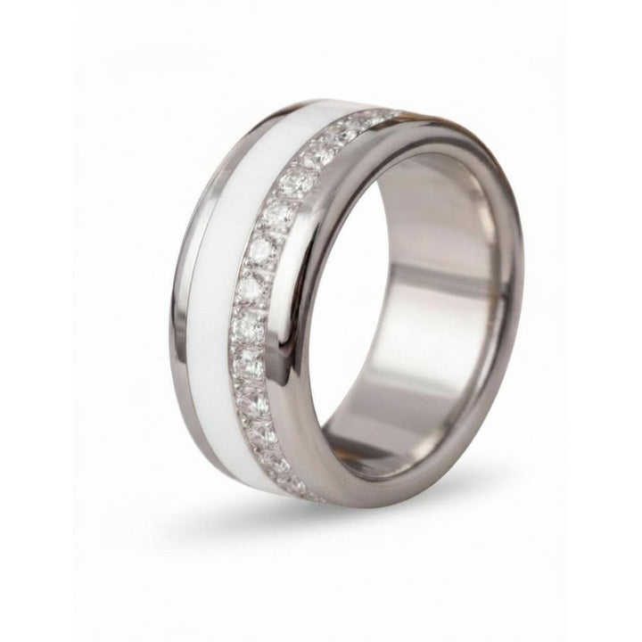 Bague mood en argent 925 et zircons "Shiny Love" avec couleur interchangeable