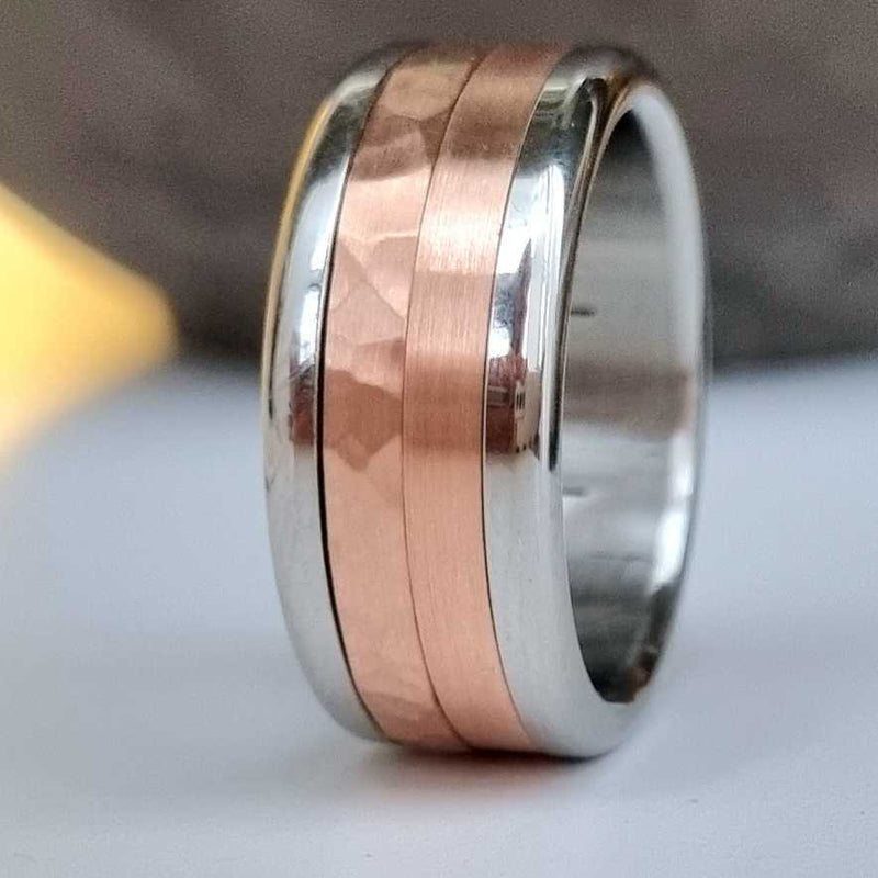 Addon medium or rose  "martelé"- Taille 56 - Seconde main