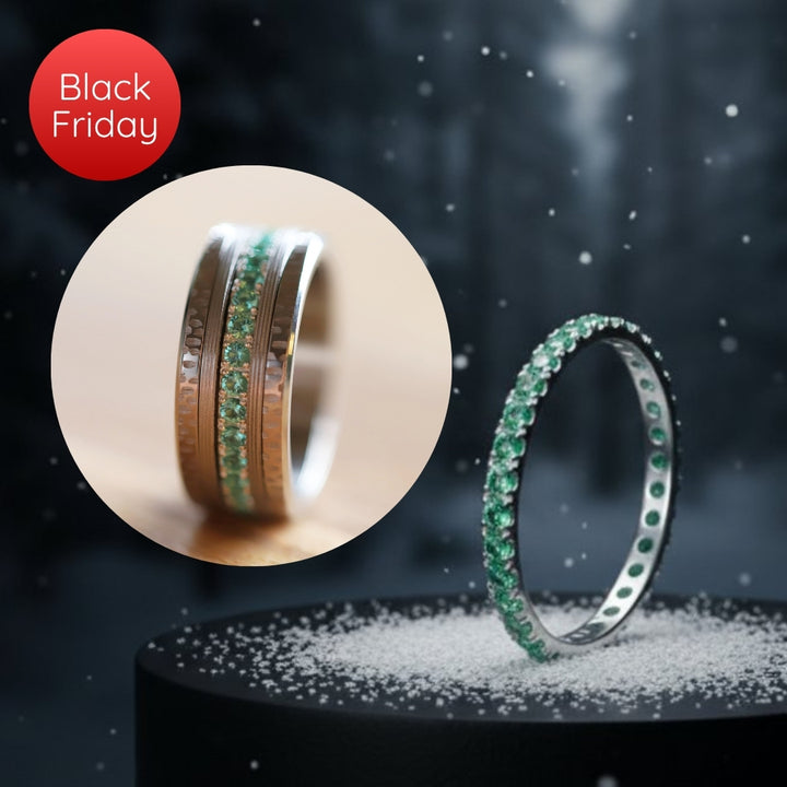 Innenring (medium Addon) „Mentalo Aura“ aus 925er Silber mit Zirkonia besetzt [Sonderausgabe 100 Stück]