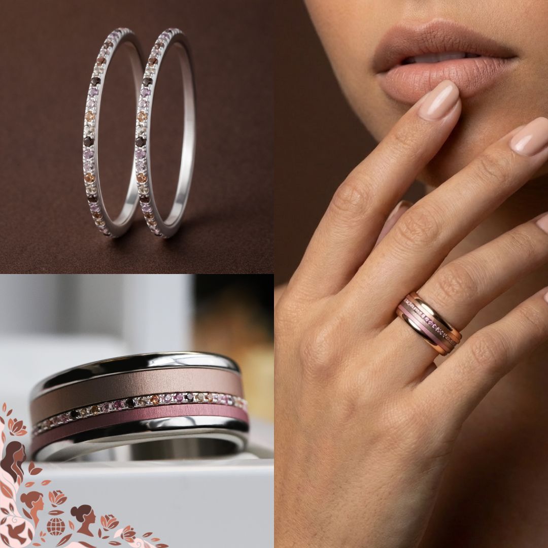 💍 Innenring (Mini Addon) "Aurelles" aus 925er Silber mit Zirkonia Steinen besetzt