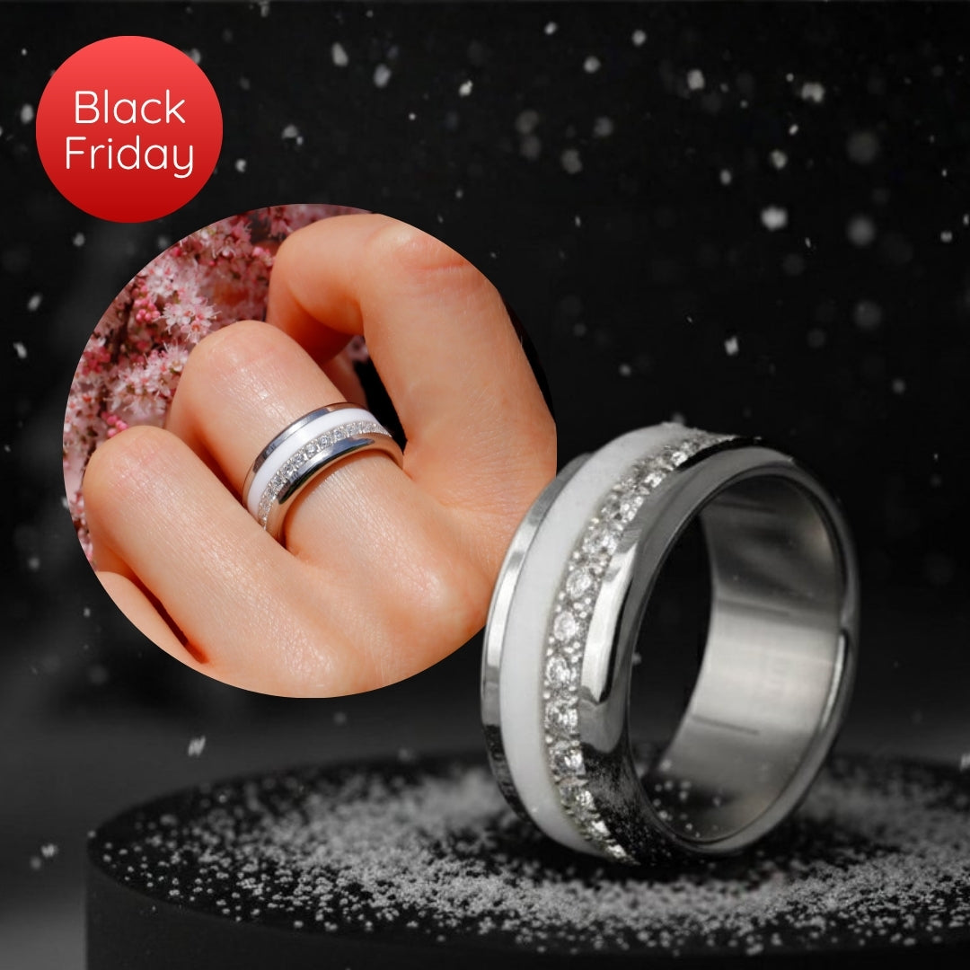mood Ring „Cosy Cocooning“ aus 925er Silber mit Zirkonia und auswechselbarer Farbe