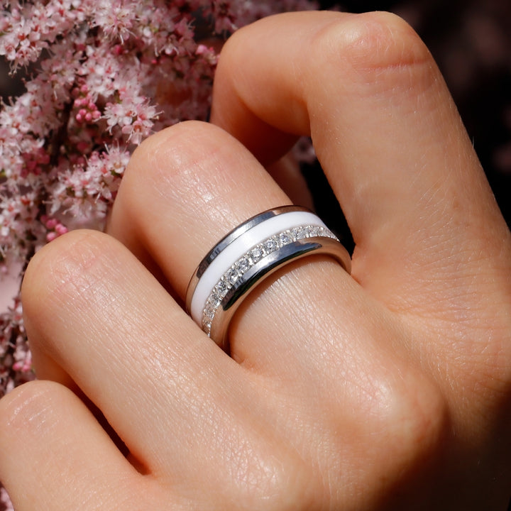 Bague mood interchangeable "Miami Beach" en argent 925 limitée à 150 exemplaires