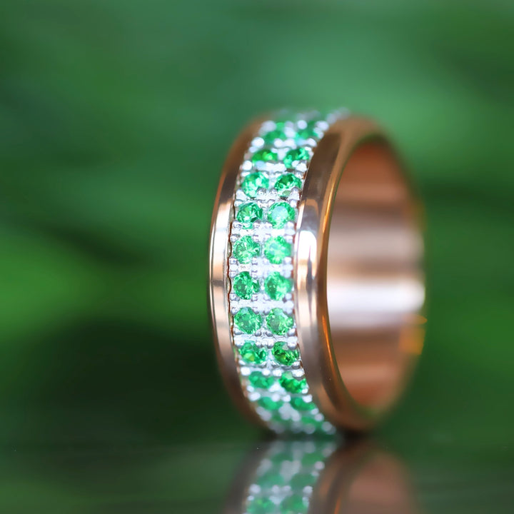 LUMINA vert émeraude - anneau interchangeable en argent 925 pour bague mood