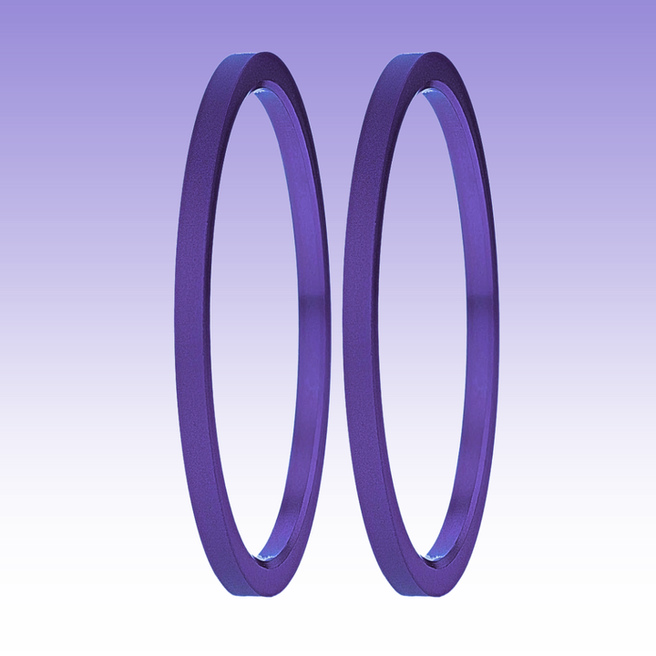 🌌 Set 2 Mini Addons aus violettblauem Aluminium, für den auwechselbaren mood Ring