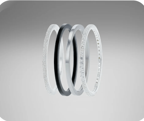 [Offre d'automne] Pack de 4 anneaux  mood "Astral mini" pour bague mood interchangeable