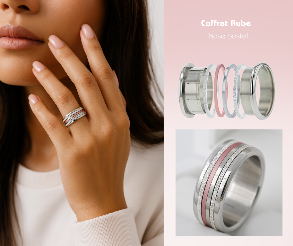 [Offre d'automne] Bague mood interchangeable "Astral mini" en argent 925 (9mm)