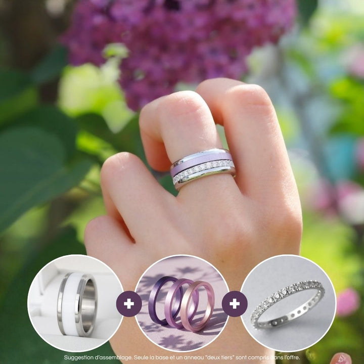 🩶 Base extra small en acier 316L arrondie (9mm) pour bague mood