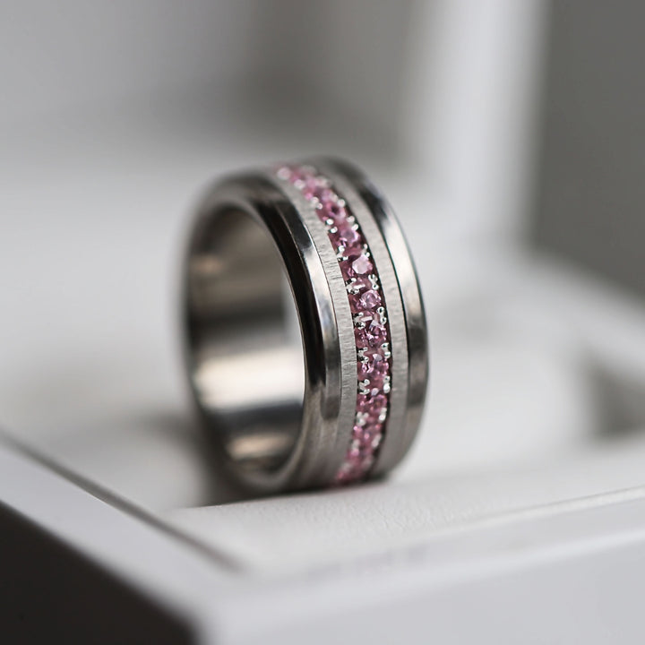 Auswechselbarer mood Ring "Sommererinnerung" aus 925er Silber und Zirkonia Steine [limitierte Auflage von 200 Stück]