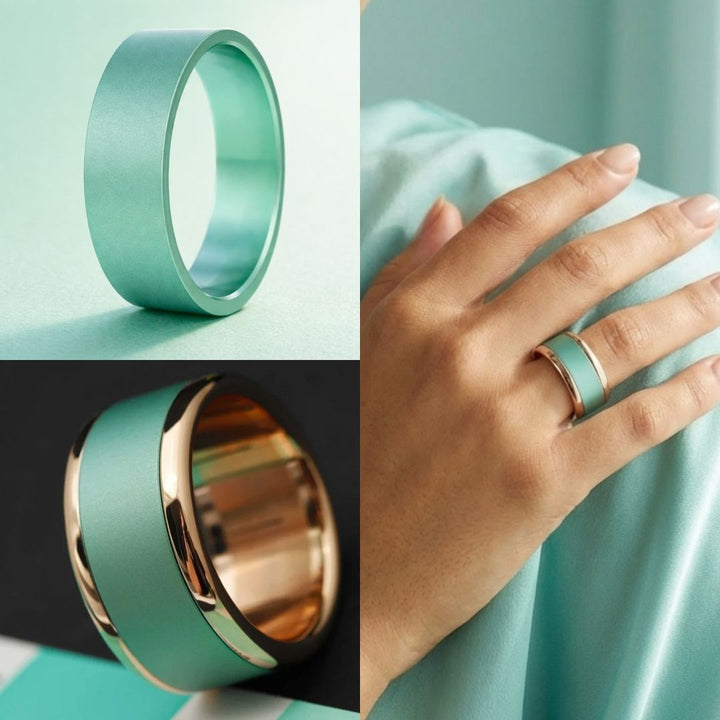 Addon aus pastellgrünem Aluminium