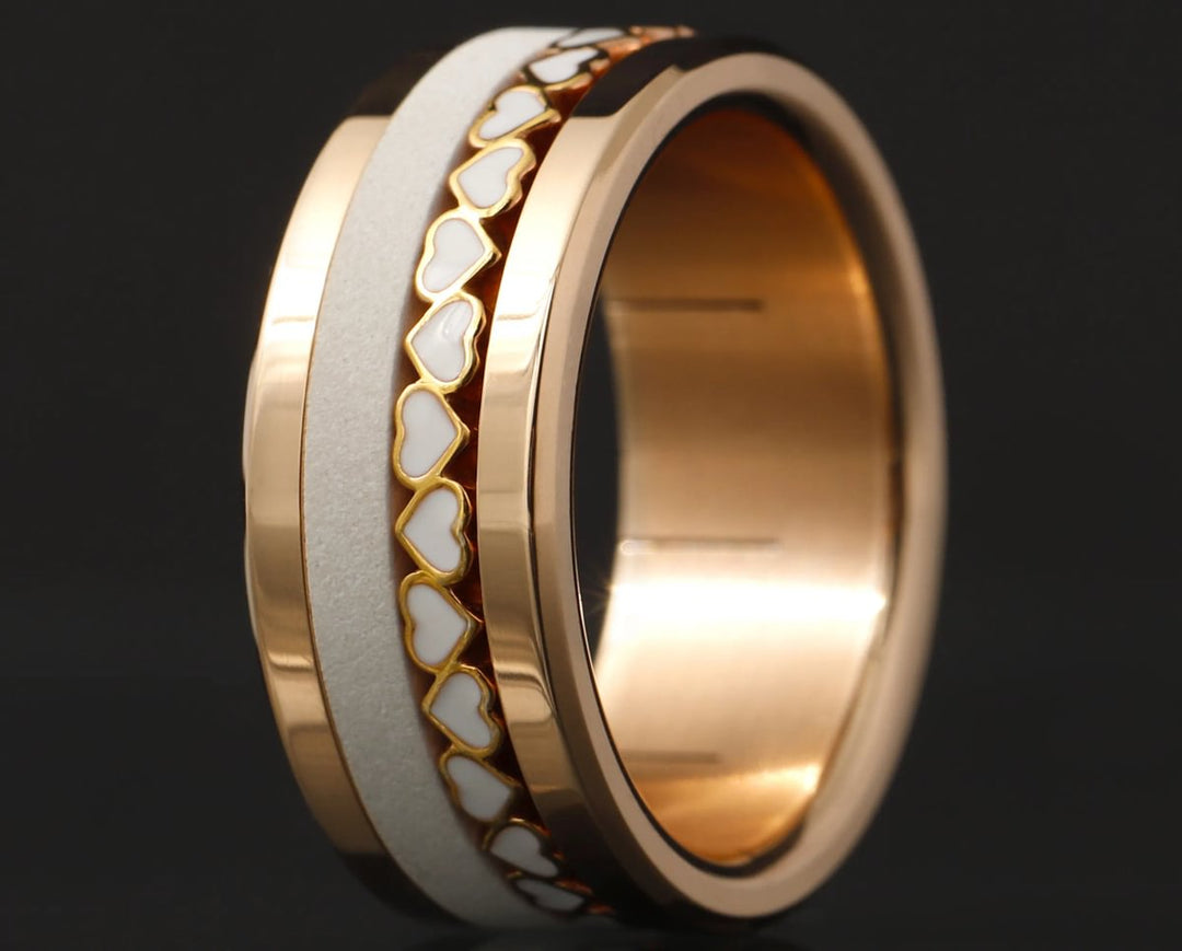 NEW GOLD: Extra Small rotgoldfarbene eckige Fassung (9MM)