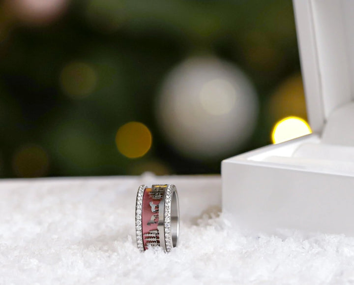 Anneau (addon) en acier découpé, Motifs suisses, Cheval