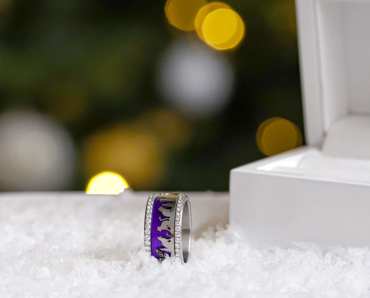 Anneau (addon) en acier découpé, motifs suisses les chats 🐾🏔️