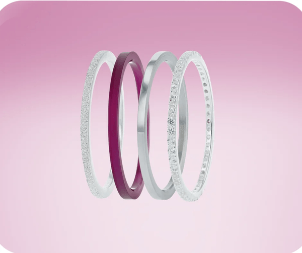 [Offre d'automne] Pack de 4 anneaux  mood "Astral mini" pour bague mood interchangeable