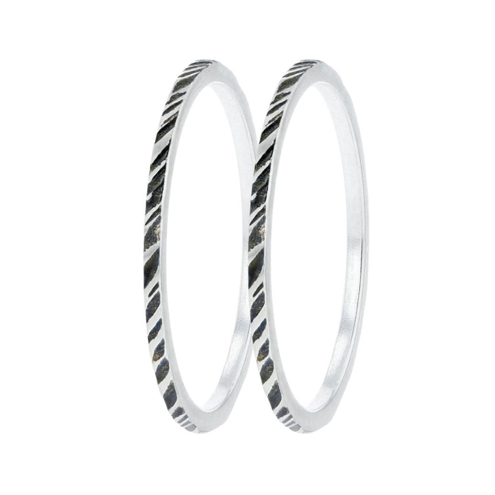 Anneau (mini) en argent 925 oxydé "Vantra" pour bague mood interchangeable