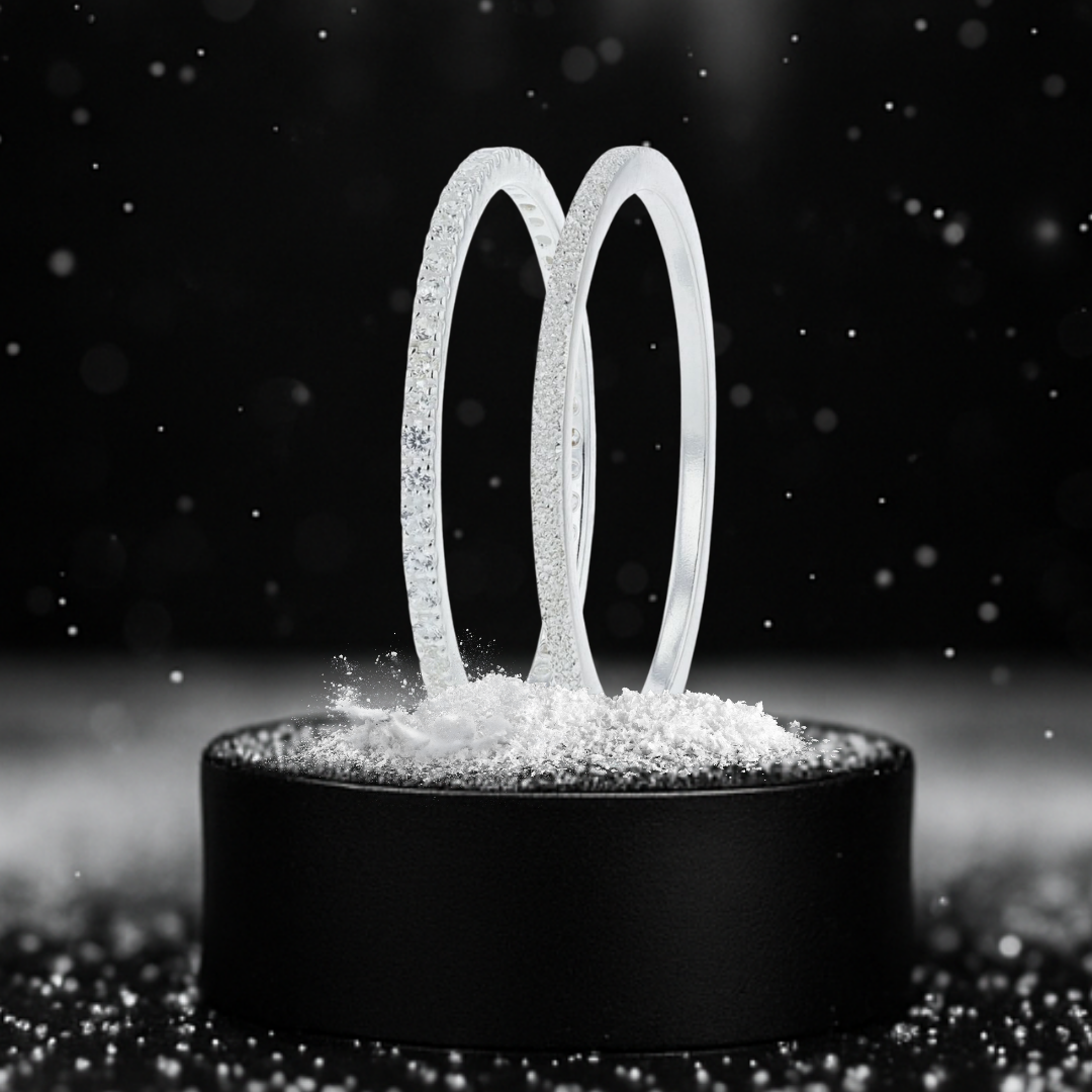 Set Authentische Aura & Ewiger Schnee (Mini Innenringe für mood Ring)