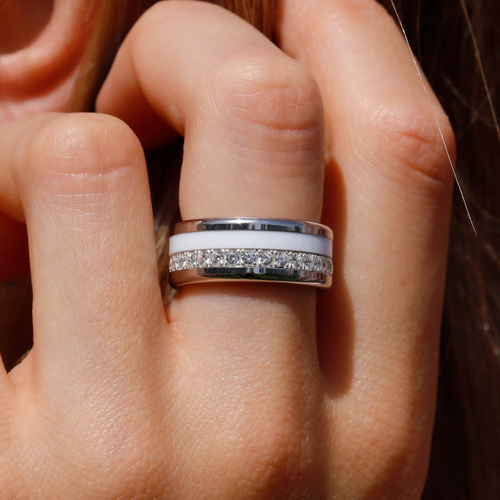 Bague mood interchangeable "Miami Beach" en argent 925 limitée à 150 exemplaires