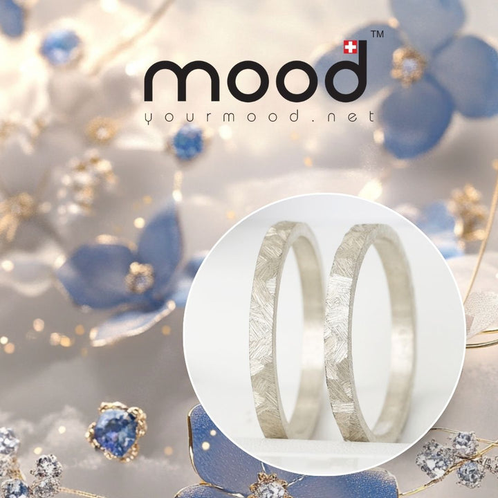 2 inner rings (medium addons) "Silver Mirage" in 925 silver - sets of March 2025
