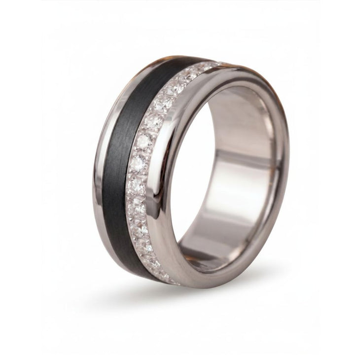 Bague mood en argent 925 et zircons "Shiny Love" avec couleur interchangeable