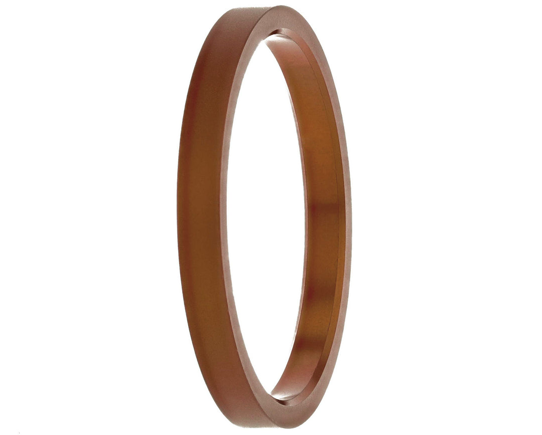 Bague mood medium en aluminium ocre medium en aluminium — Mood Collection