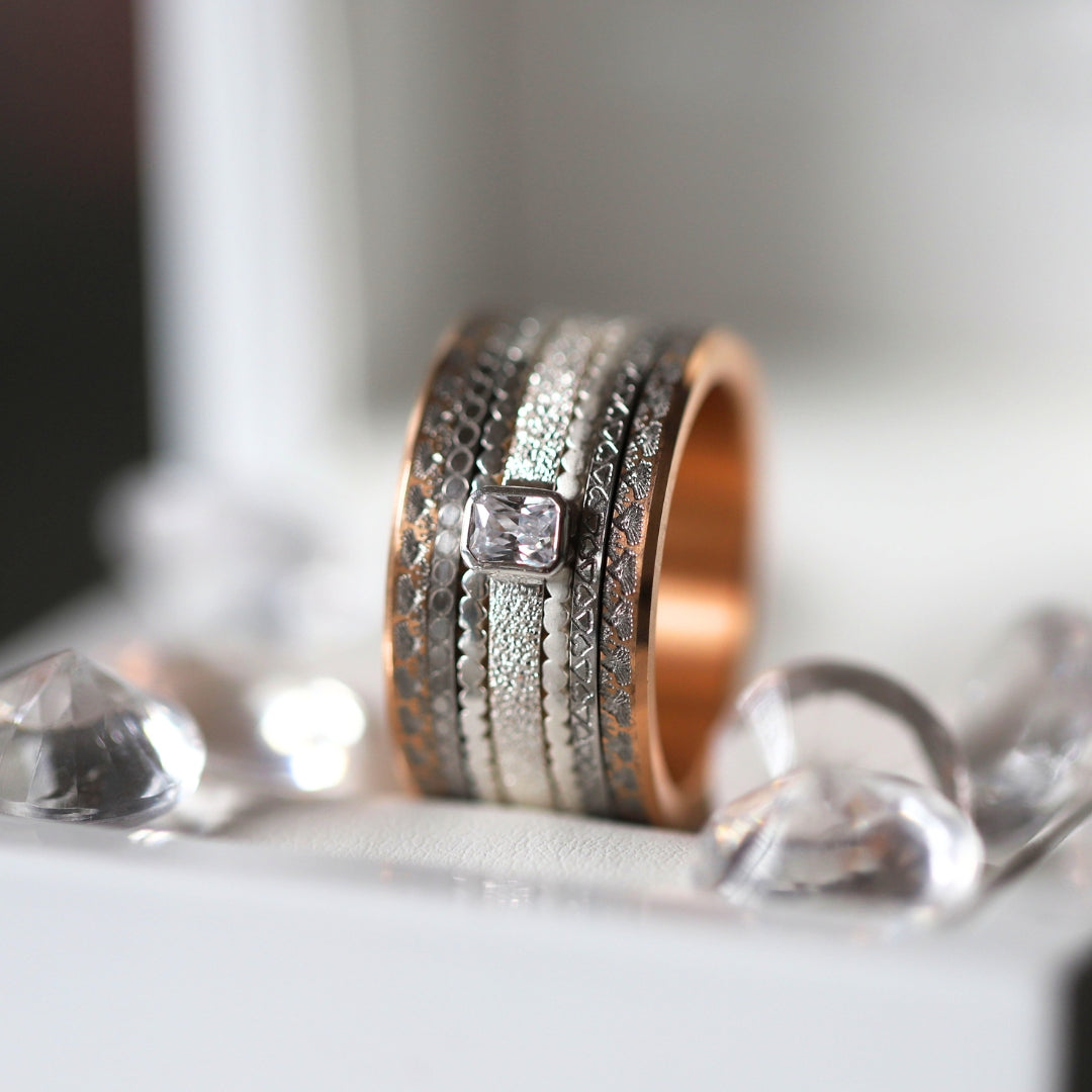 Anneau (addon medium) en argent 925 "Pierre du Grütli" - édition spéciale 1er août 2025 (disponible uniquement pour cette occasion)