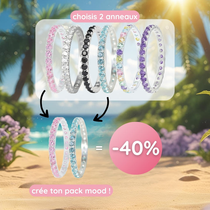 Sommer-Aktion: 2 „Aura“ medium Addons mit Zirkonia nach Wahl