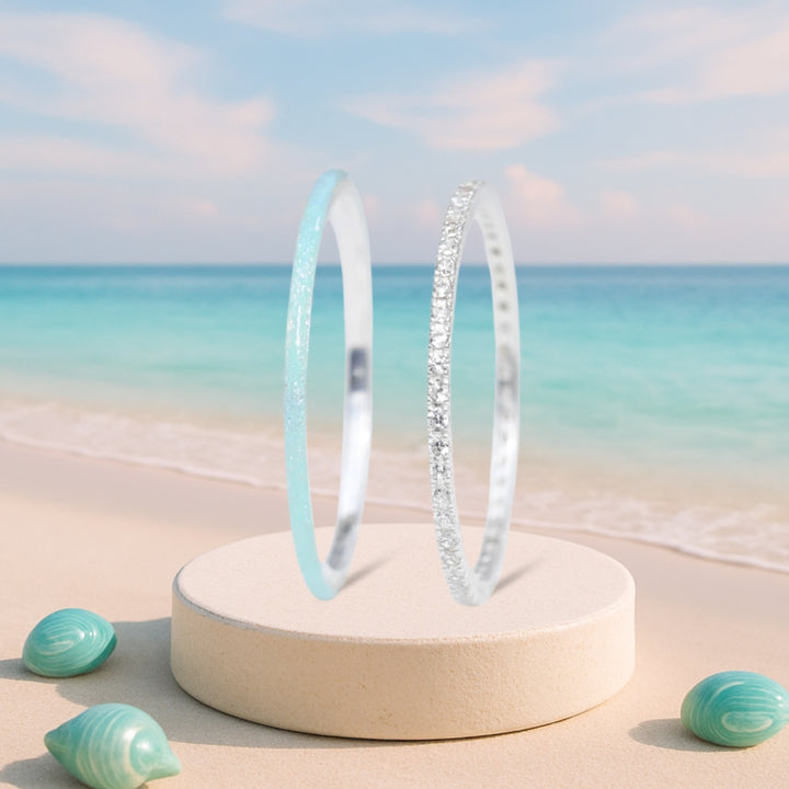 Set of mini inner rings : Authentic & Aqua Glow