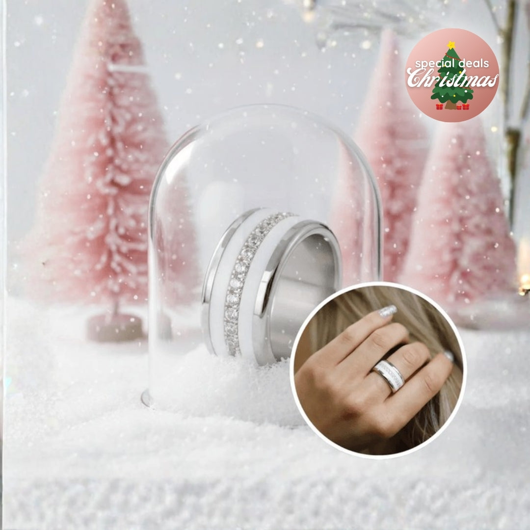 Mood ring "Aura" with 3 interchangeable ring