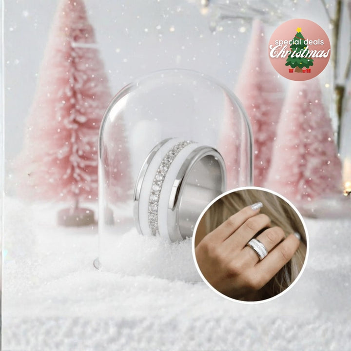 Mood ring "Aura" with 3 interchangeable ring