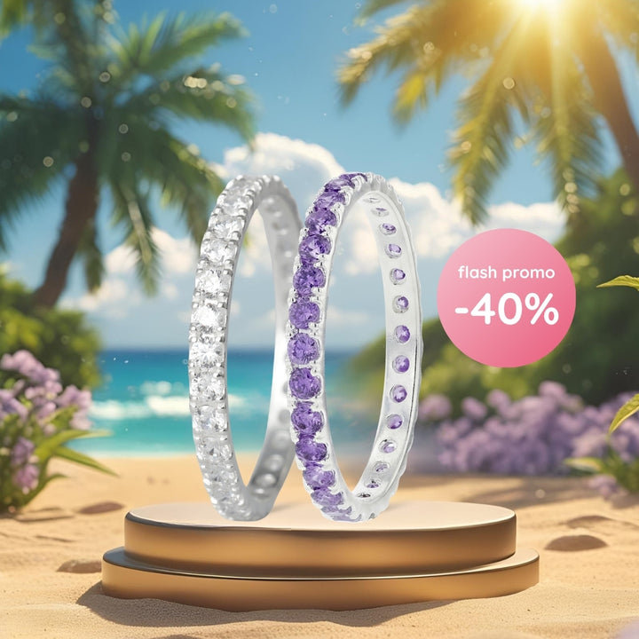 Sommer-Aktion: 2 „Aura“ medium Addons mit Zirkonia nach Wahl