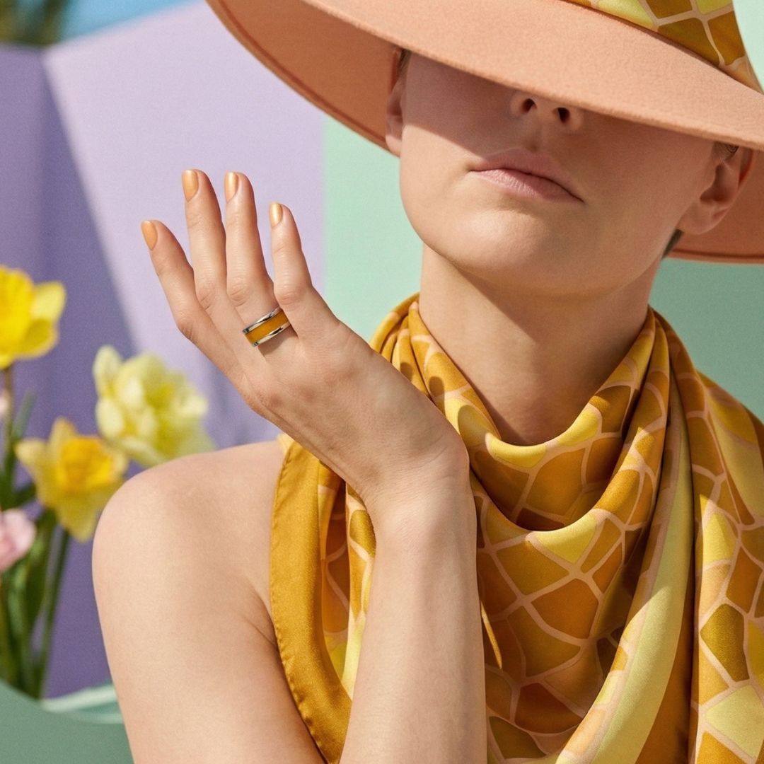 Bague swiss made "mood morphose" avec anneau interchangeable