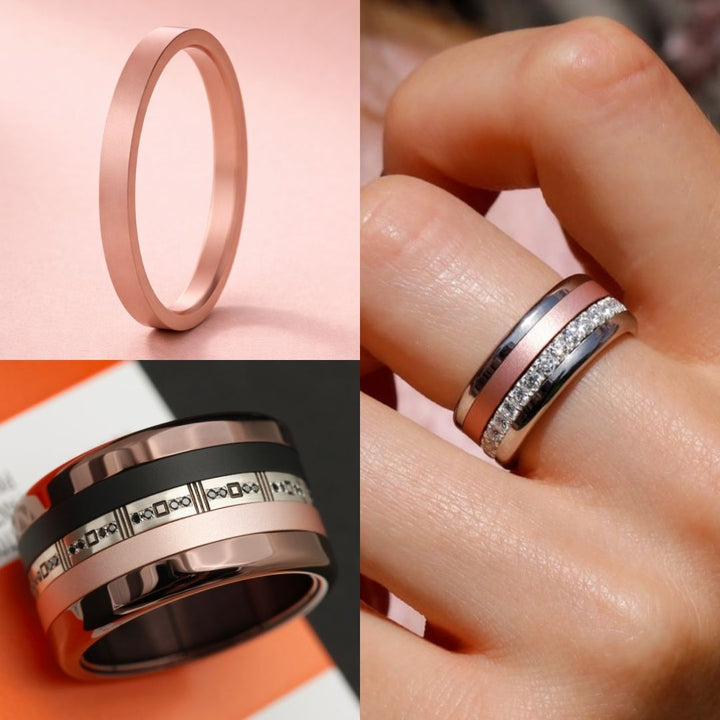 Medium aus pfirsichfarbenem Aluminium