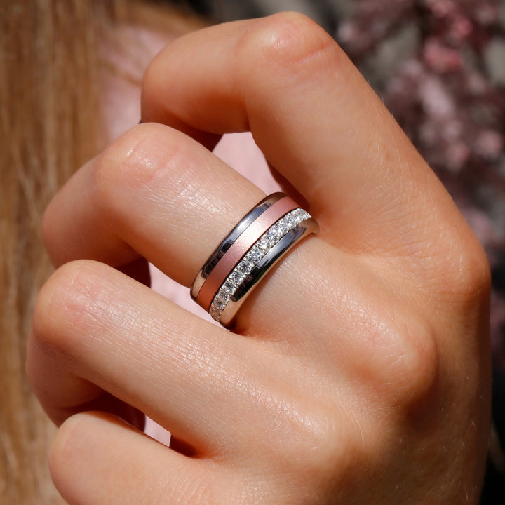Bague mood interchangeable "Miami Beach" en argent 925 limitée à 150 exemplaires