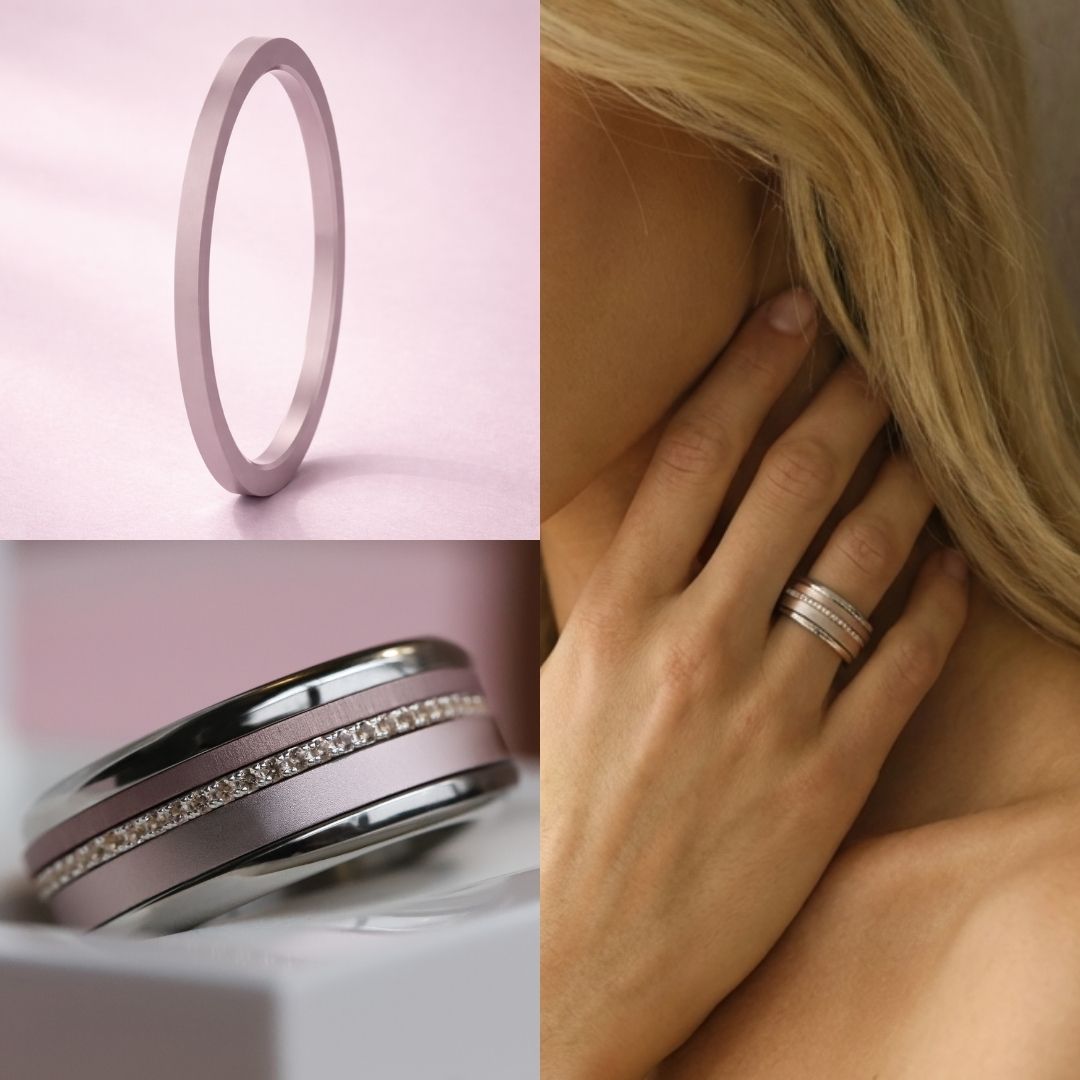 Innenring (Mini Addon) aus Aluminium Haselnuss, für auswechselbaren mood Ring