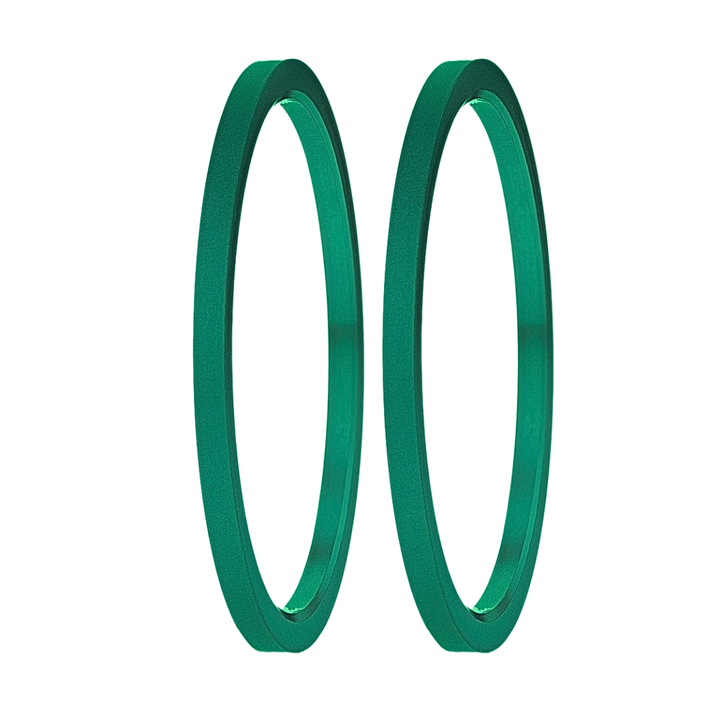 🌲  Set 2 Mini Addons aus smaragdgrünem Aluminium, für den auwechselbaren mood Ring