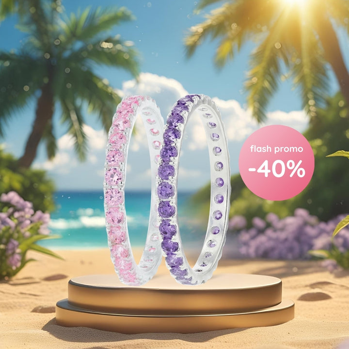 Sommer-Aktion: 2 „Aura“ medium Addons mit Zirkonia nach Wahl