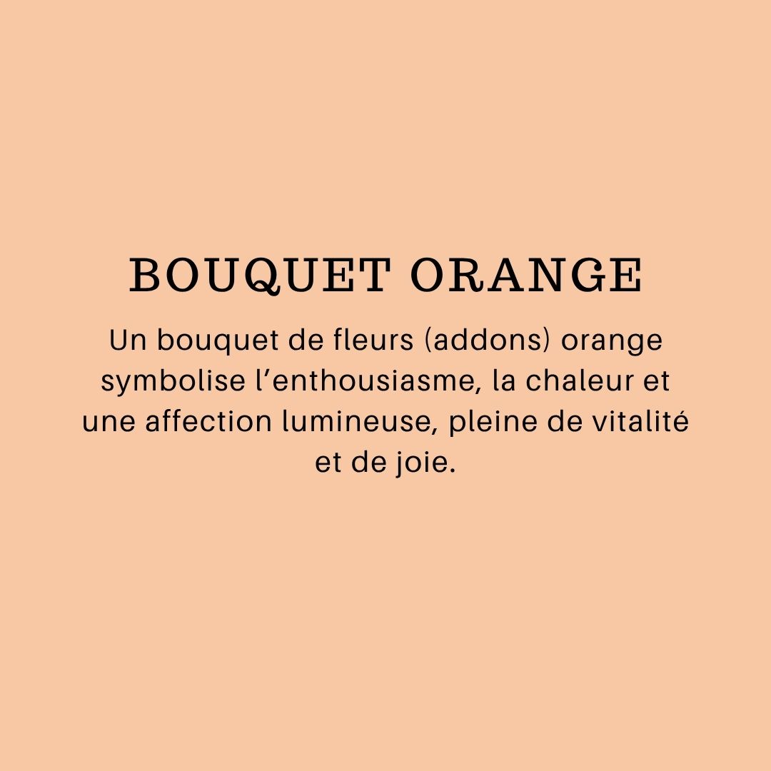 💐 Addonstrauss - Glanz (orange)