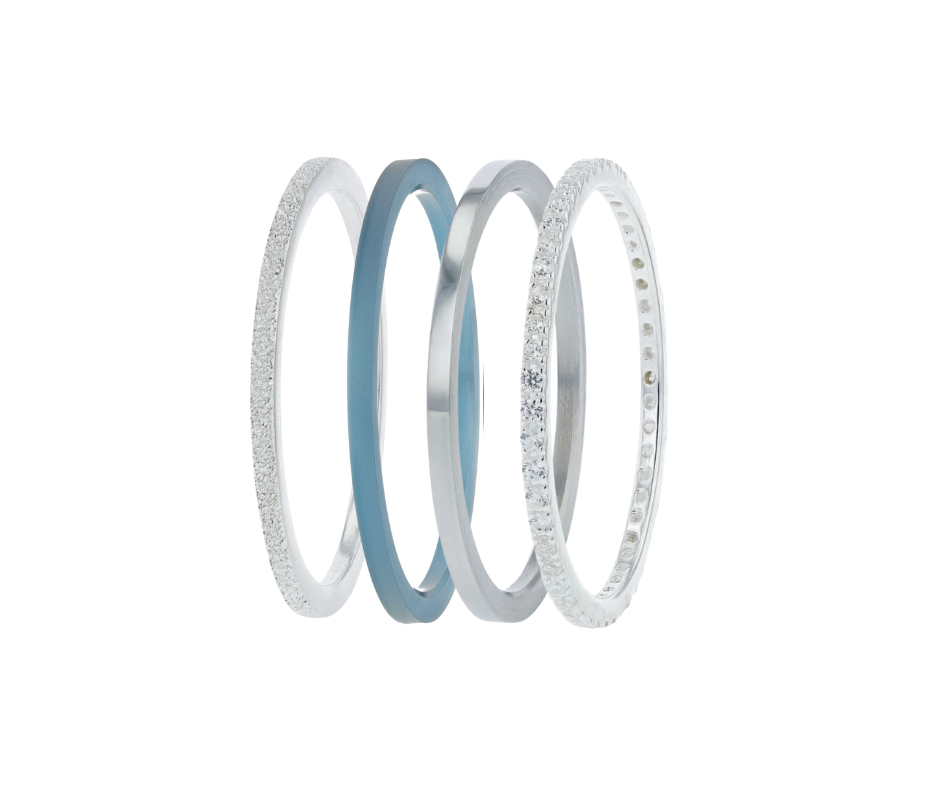 [Offre d'automne] Bague mood interchangeable "Astral mini" en argent 925 (9mm)