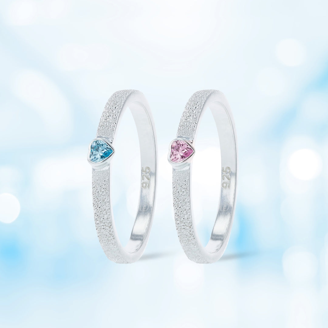 Bague mood interchangeable "Open Heart" en argent 925 avec coeur brillant limitée à 150 exemplaires