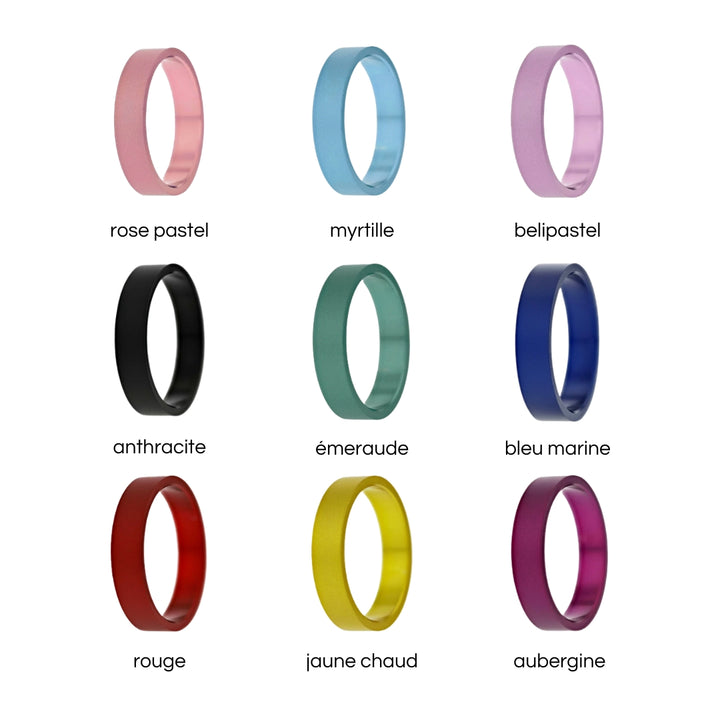 Starter mood Ring mit 3 farbigen Innenringe (Farben nach Wahl)