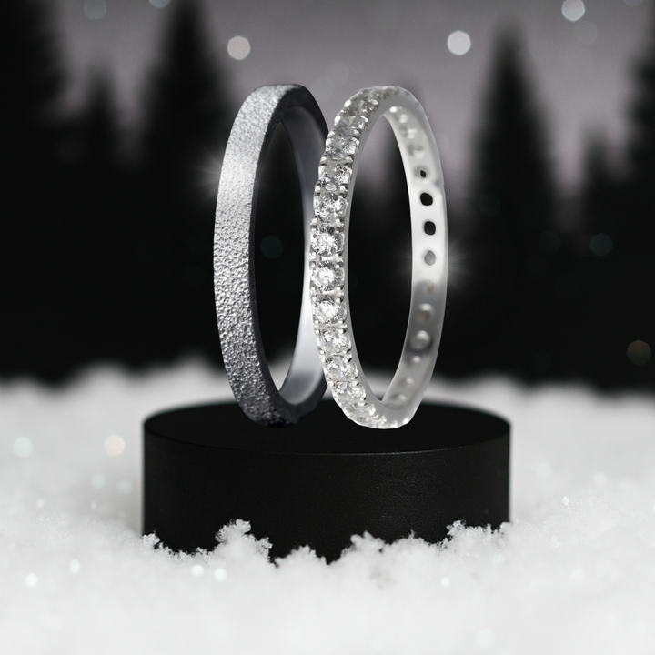 Pack d'anneaux neige éternelle & aura authentique