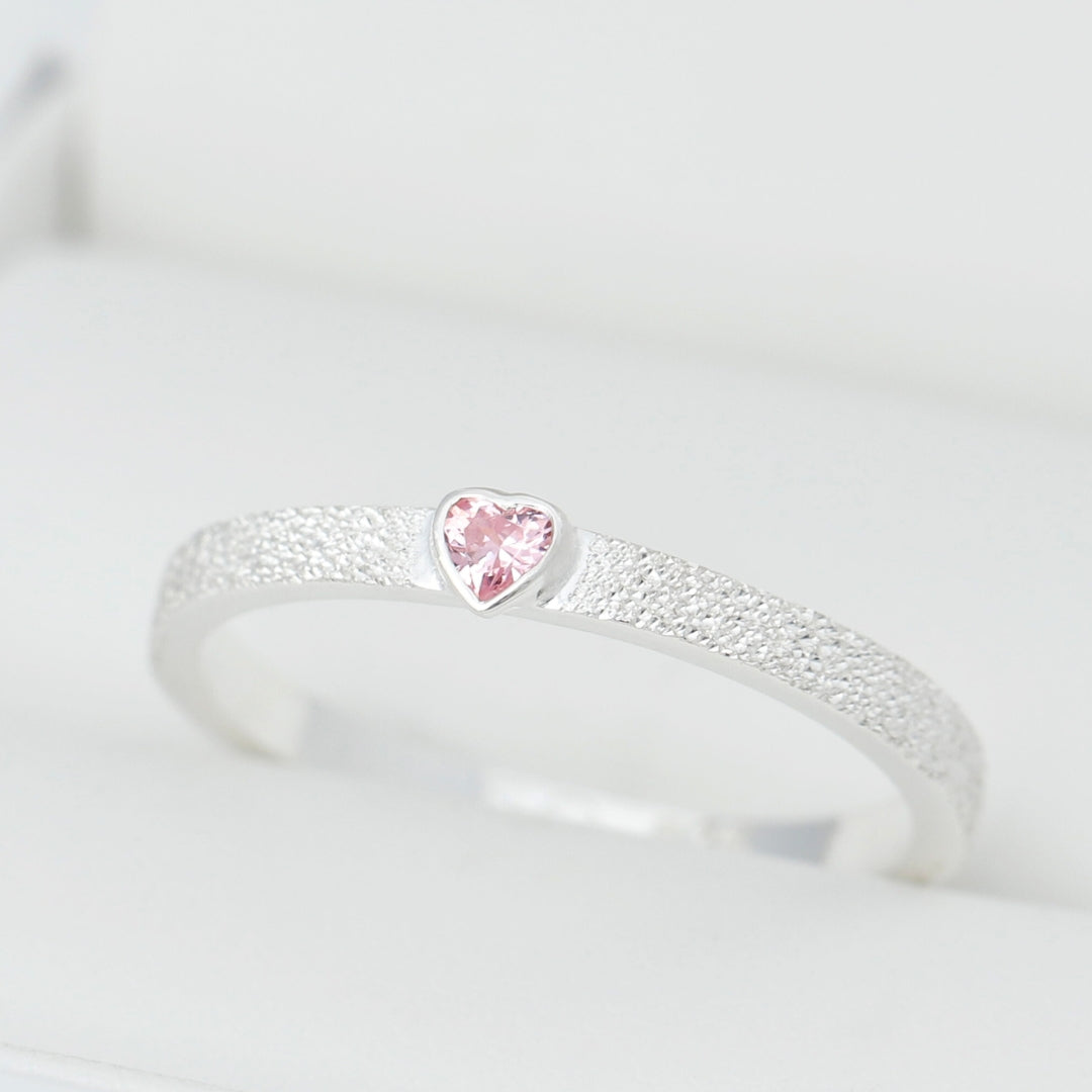 Bague mood interchangeable "Open Heart" en argent 925 avec coeur brillant limitée à 150 exemplaires
