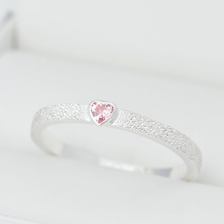 Bague mood interchangeable "Open Heart" en argent 925 avec coeur brillant limitée à 150 exemplaires