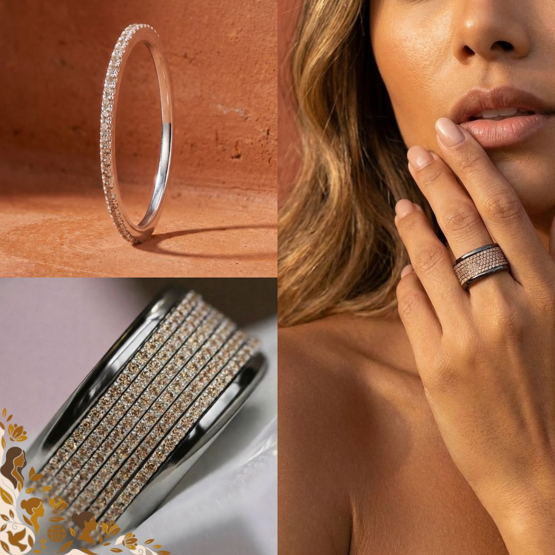 💍 Anneau (addon mini) "Aura Champagne" en argent 925 serti de zircons champagnes