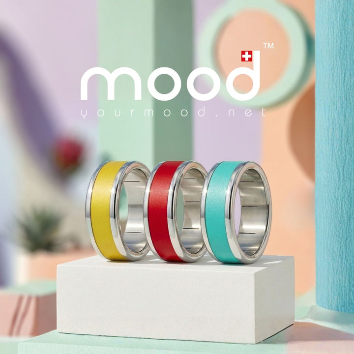 Bague swiss made "mood morphose" avec anneau interchangeable